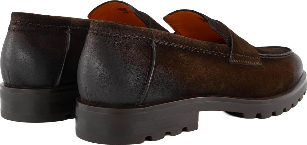 Santoni Rock-lf-voet Bruin