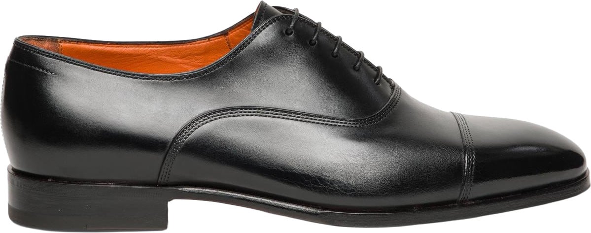 Santoni Heren Archie Zwart