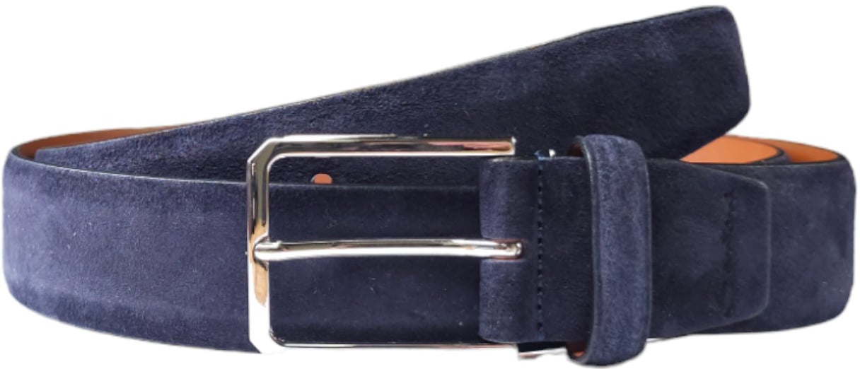 Santoni Riemen Blauw Blauw