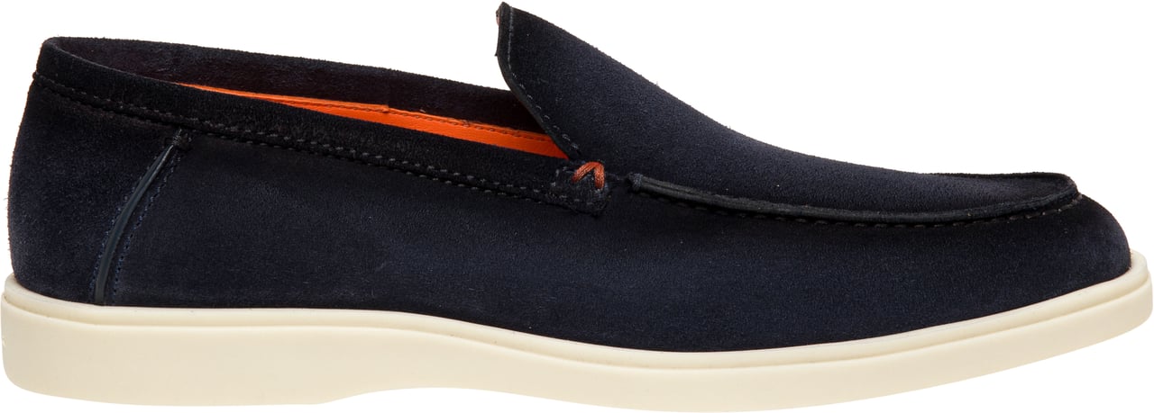 Santoni Men’s suede loafer Wit