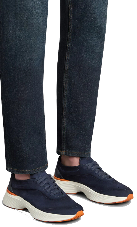 Santoni Sneakers Blue Blauw