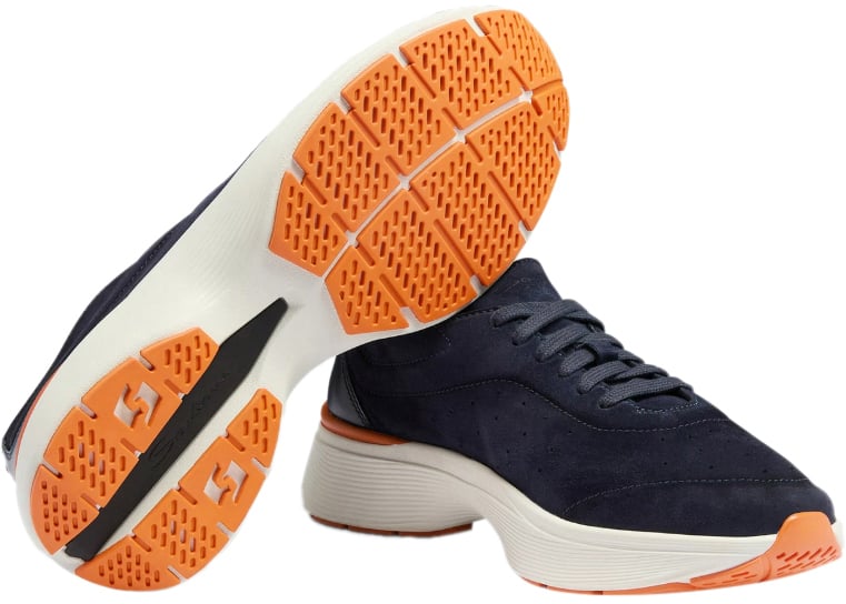 Santoni Sneakers Blue Blauw