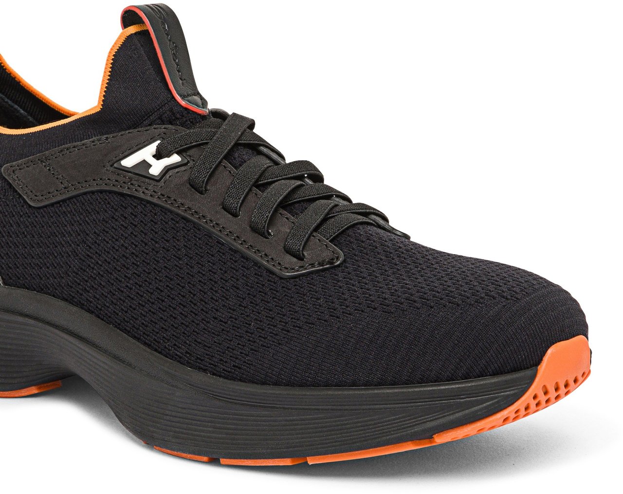 Santoni Men's fabric and leather Bounce sneaker Wit