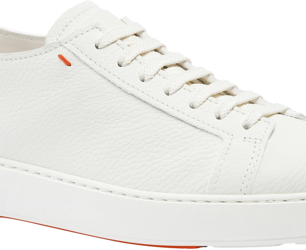 Santoni Heren Biking Sneaker Wit Wit