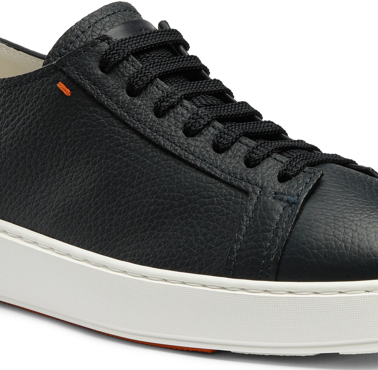 Santoni Men's tumbled leather sneaker Wit