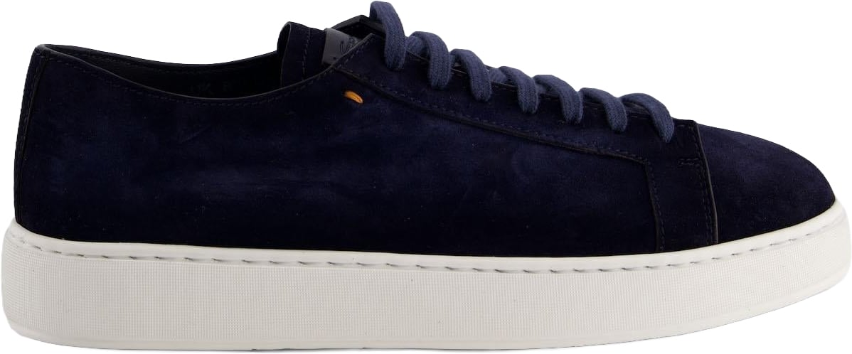 Santoni Heren Damps Sneaker Blauw