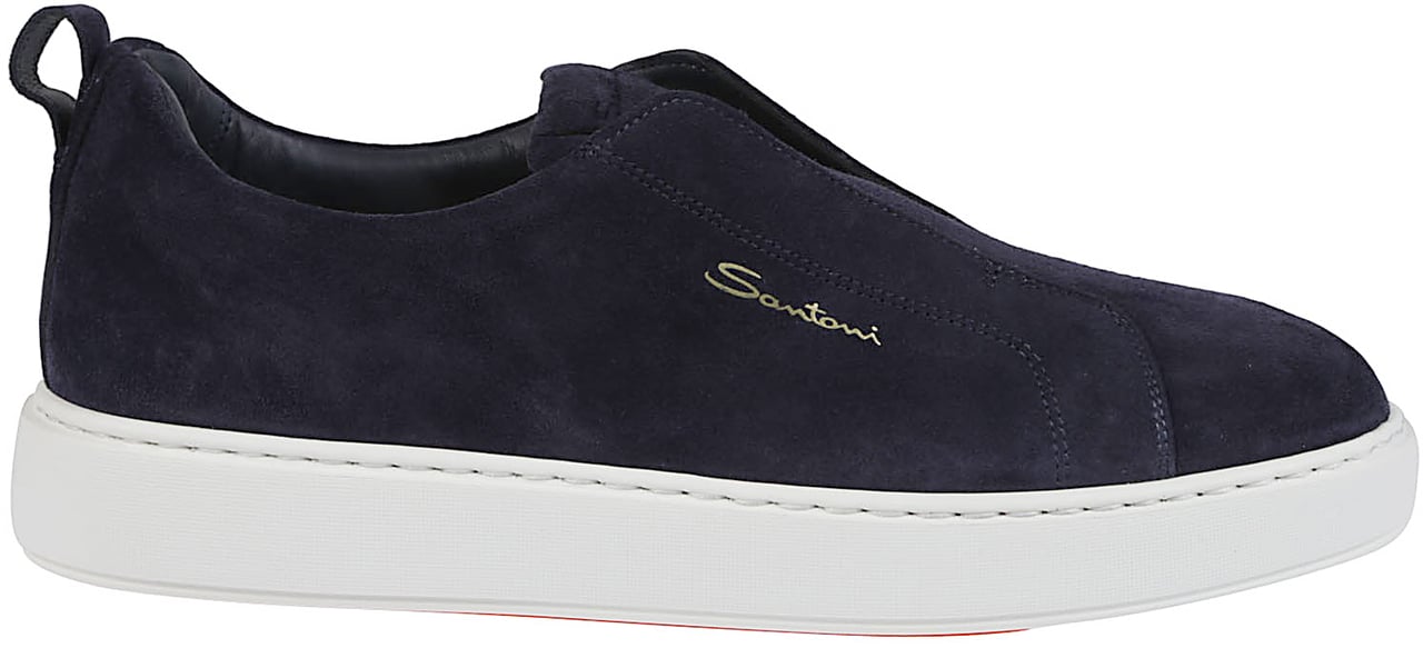 Santoni Victor Sneakers Blue Blauw