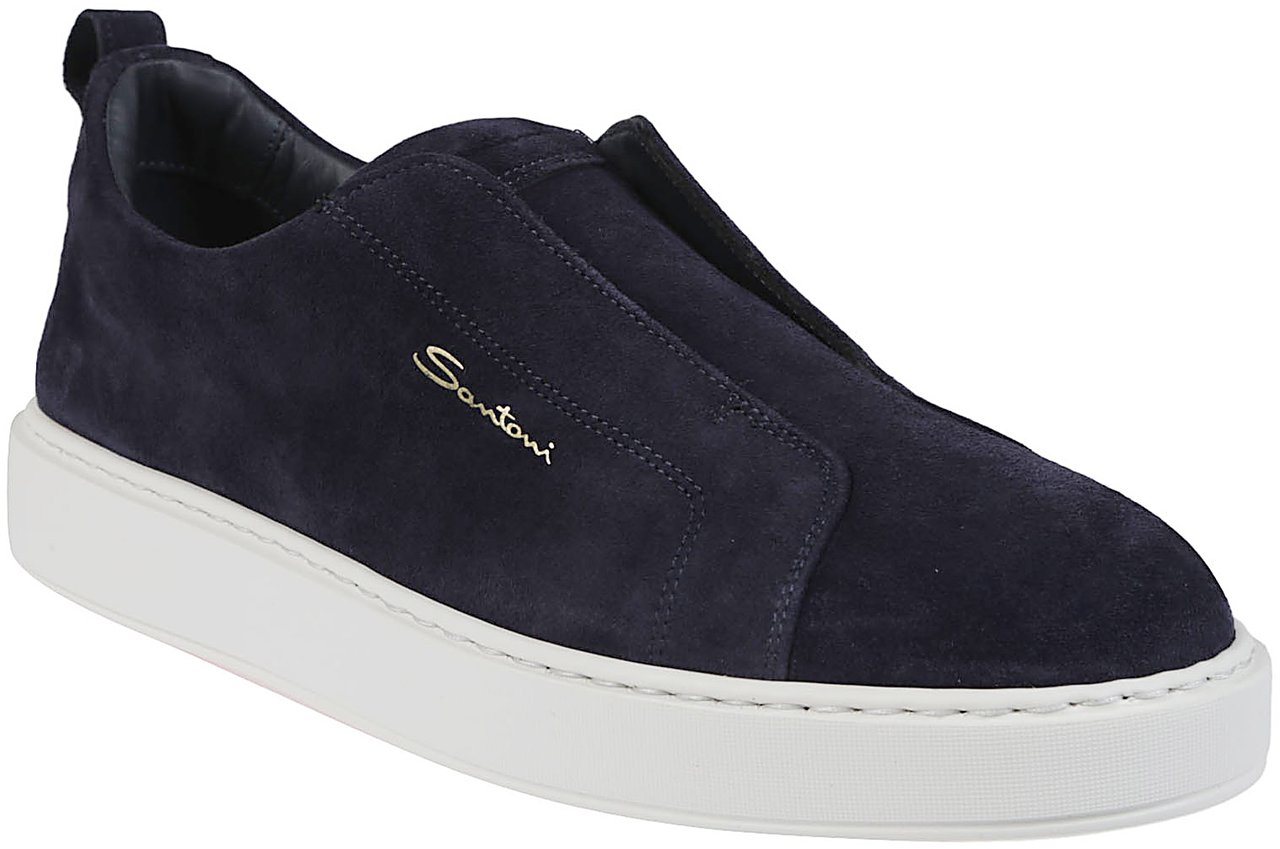 Santoni Victor Sneakers Blue Blauw