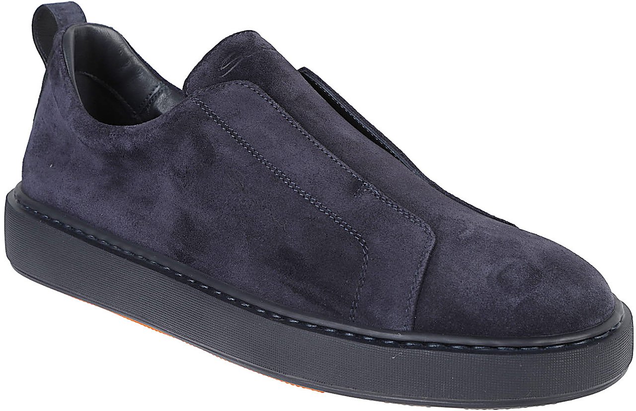 Santoni Victory 17 Slip On Sneakers Blue Blauw