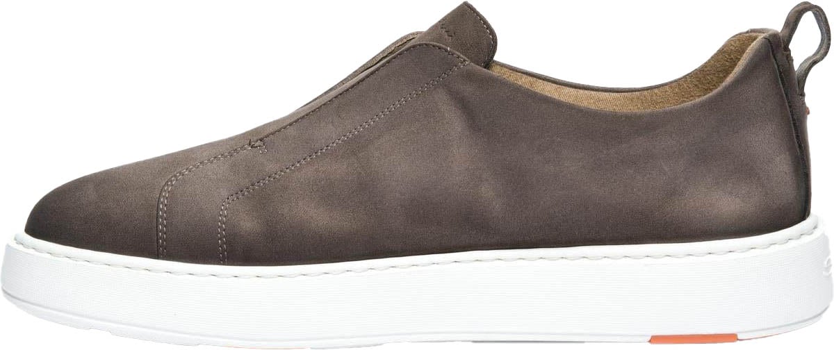 Santoni Heren Victor Sneaker Nubuck Beige