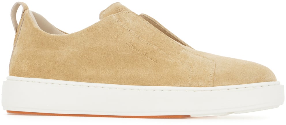 Santoni Santoni Beige suede slip ons Beige