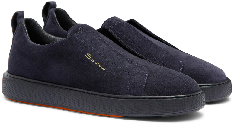 Santoni Sneakers Blue Blauw