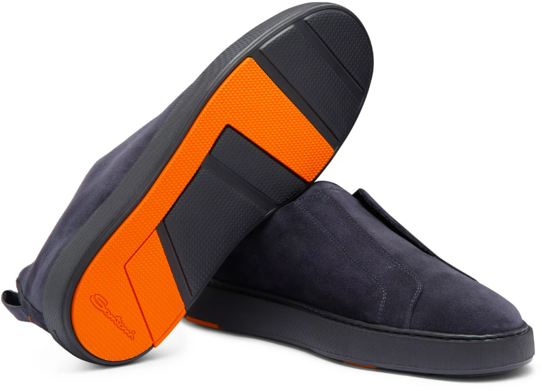 Santoni Sneakers Blue Blauw