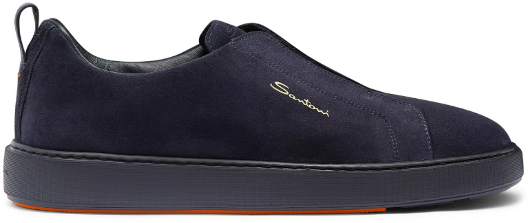 Santoni Sneakers Blue Blauw