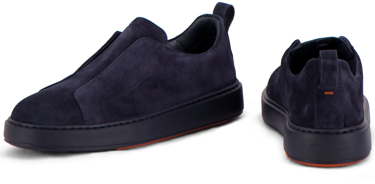 Santoni Sneaker Blauw Blauw