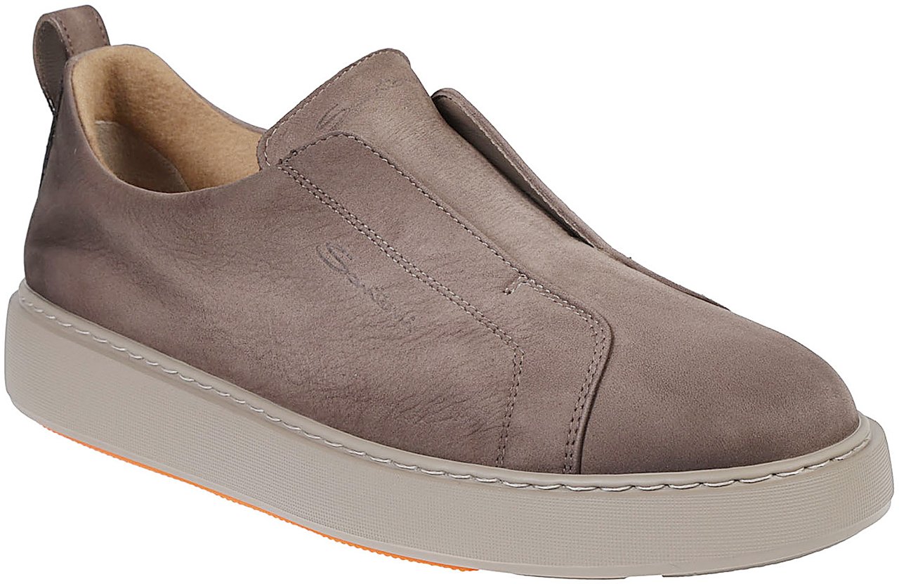 Santoni Victory 40 Slip On Sneakers Brown Bruin