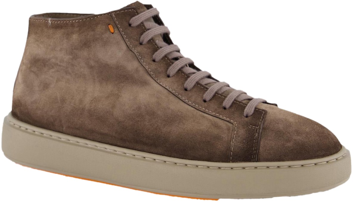 Santoni Heren Dump High Sneaker Beige Beige