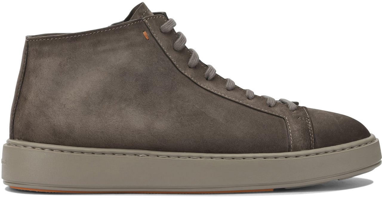 Santoni Heren Dump High Sneaker Beige