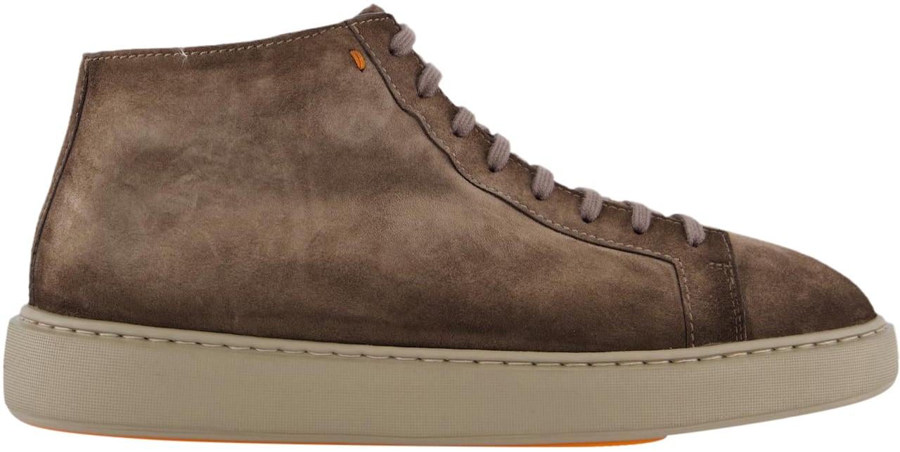 Santoni Heren Dump High Sneaker Beige Beige