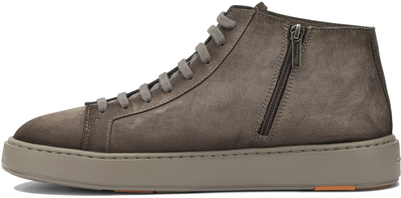 Santoni Heren Dump High Sneaker Beige