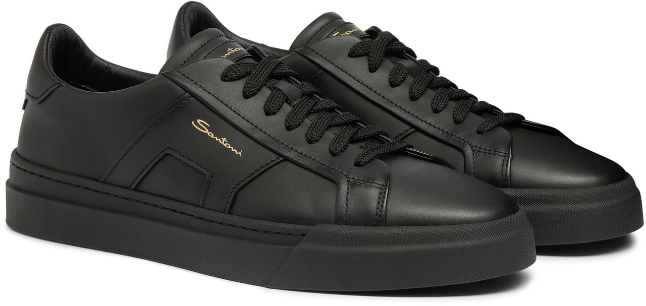 Santoni Men's leather sneaker Wit