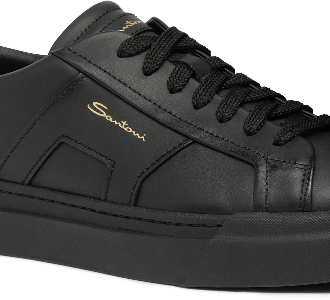 Santoni Men's leather sneaker Wit