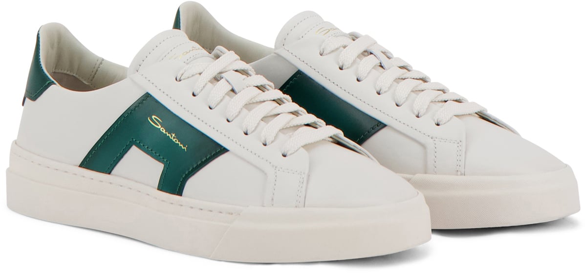 Santoni Sneaker Wit Wit