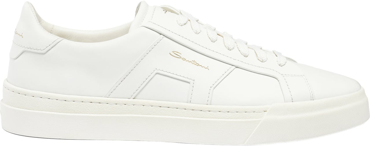 Santoni Men's leather sneaker Wit