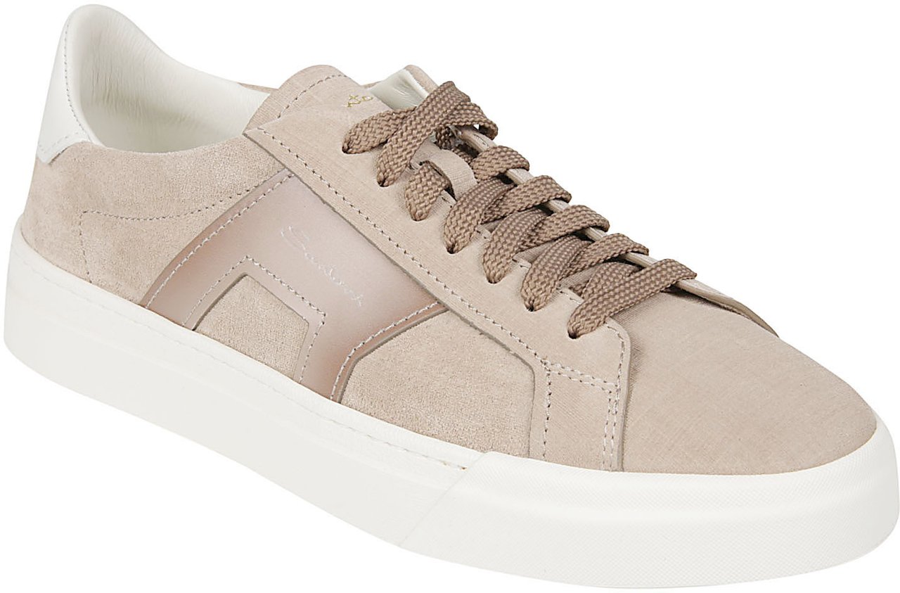 Santoni Dbs Double Buckle Low Top Sneakers Brown Bruin