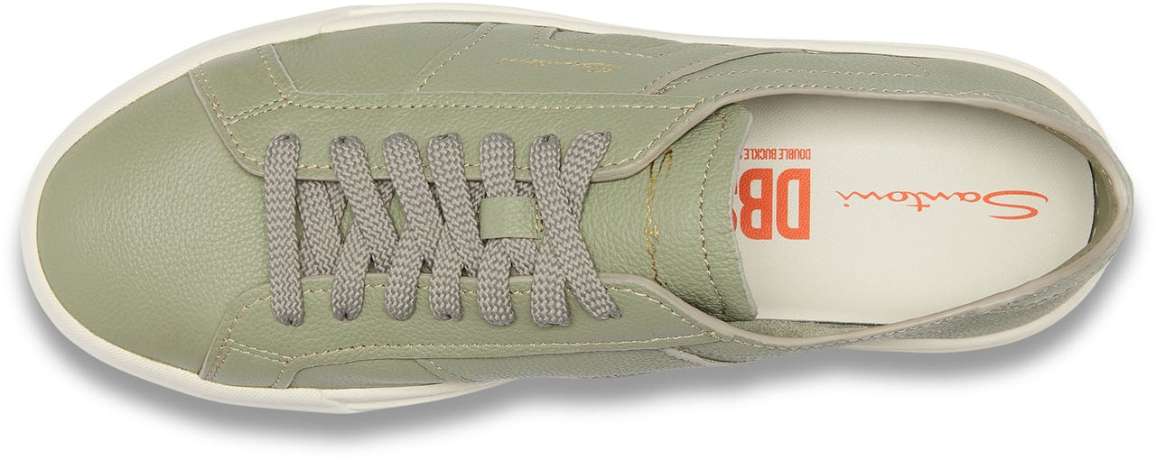Santoni Men's leather sneaker Wit