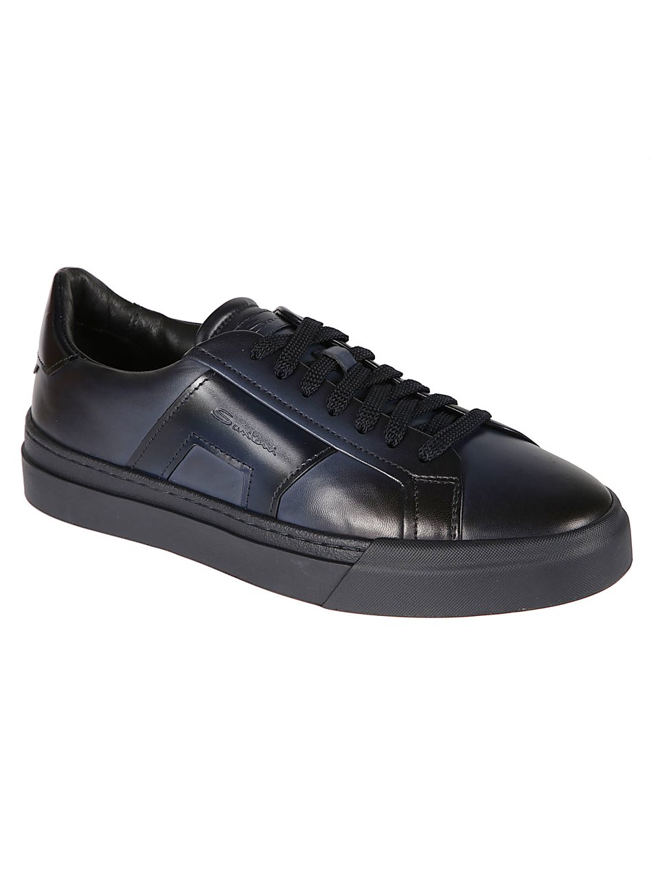 Santoni Dbs24 Sneakers Blue Blauw