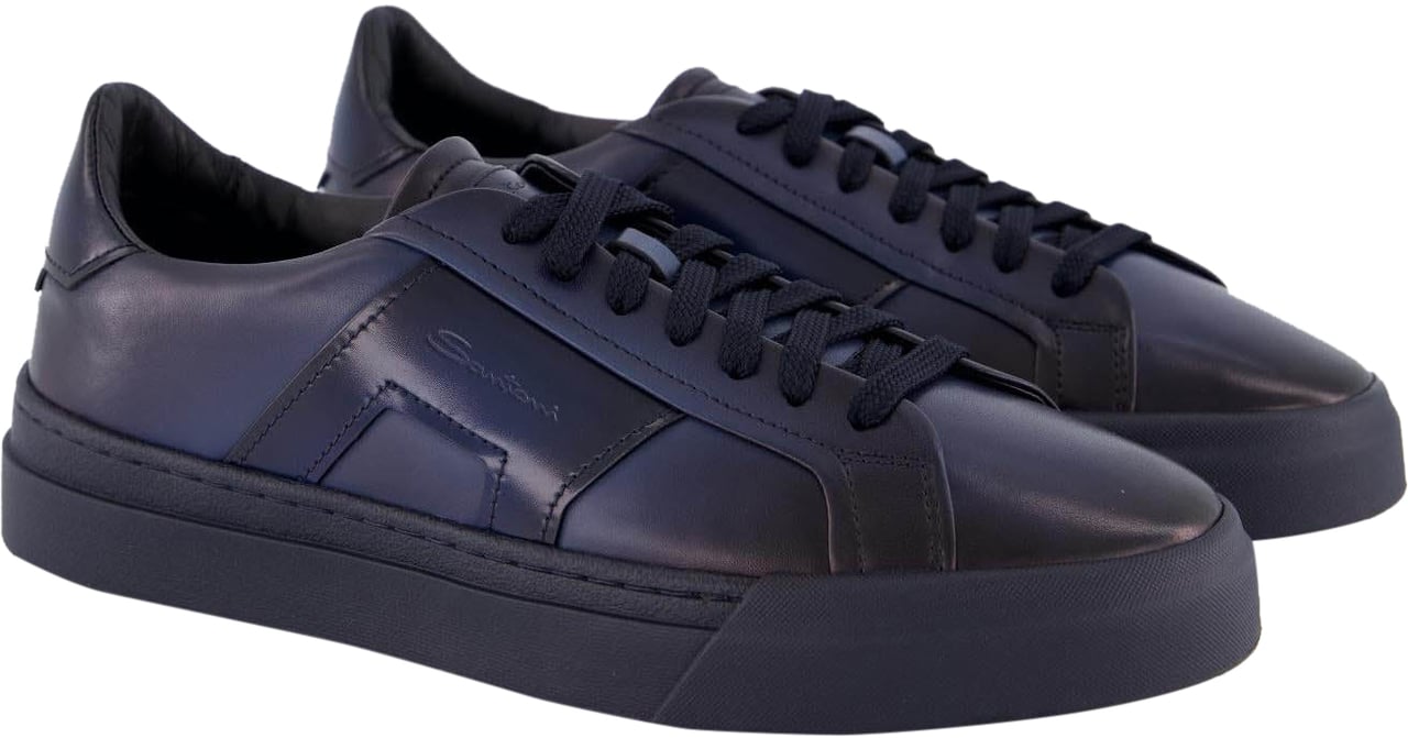Santoni Heren Santoni Sneaker Blauw