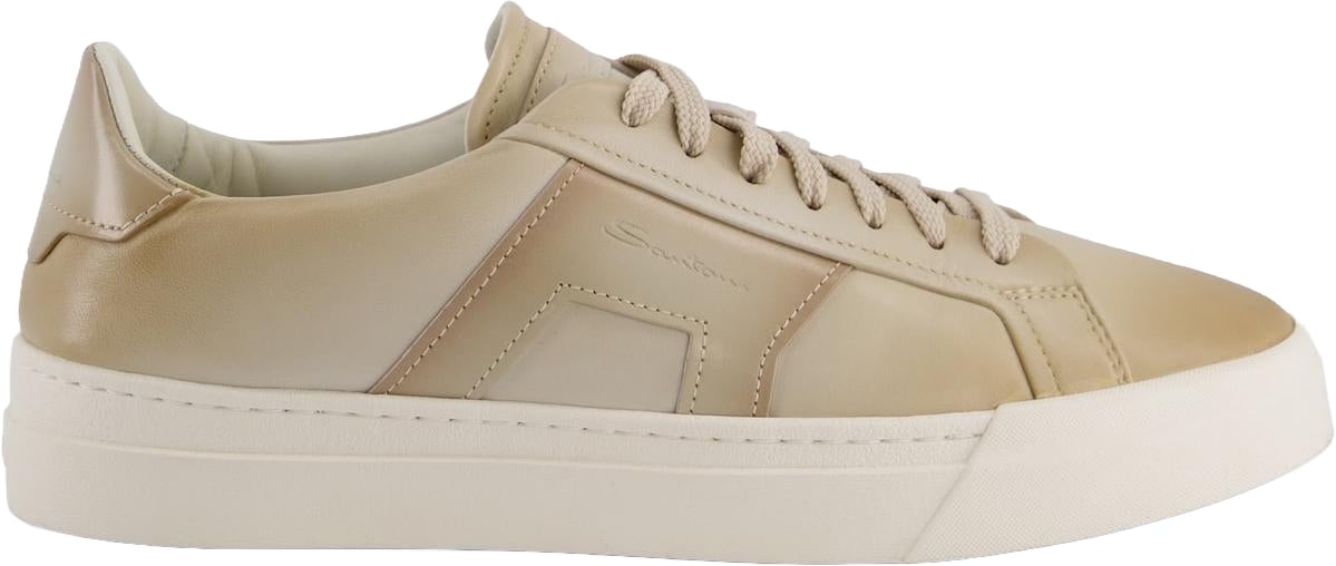 Santoni Heren Santoni Sneaker Beige