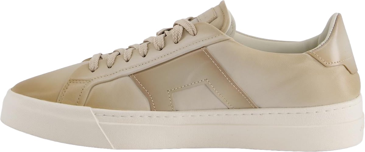 Santoni Heren Santoni Sneaker Beige