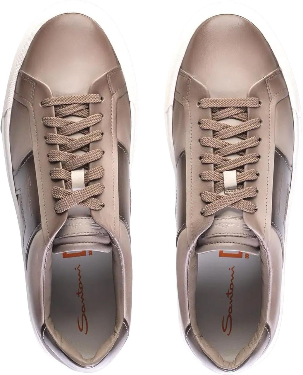 Santoni Heren Sneaker Beige