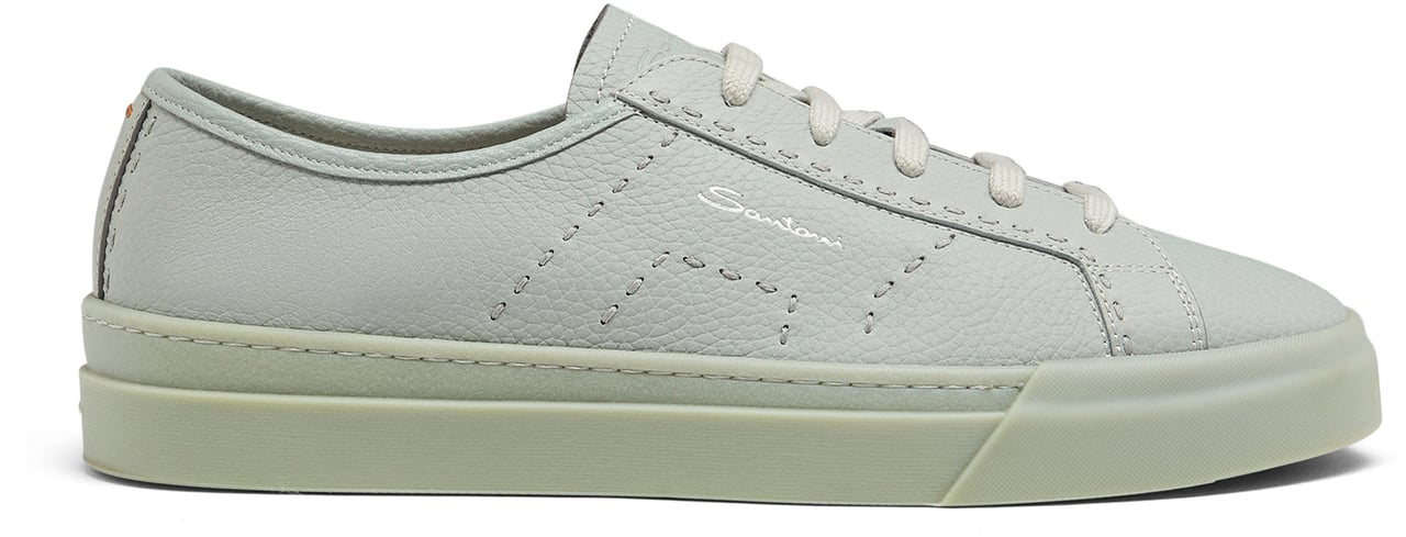 Santoni Men's leather sneaker Wit
