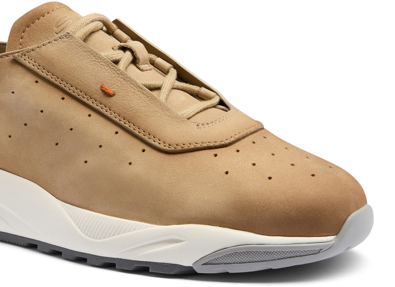 Santoni Men's leather sneaker Wit