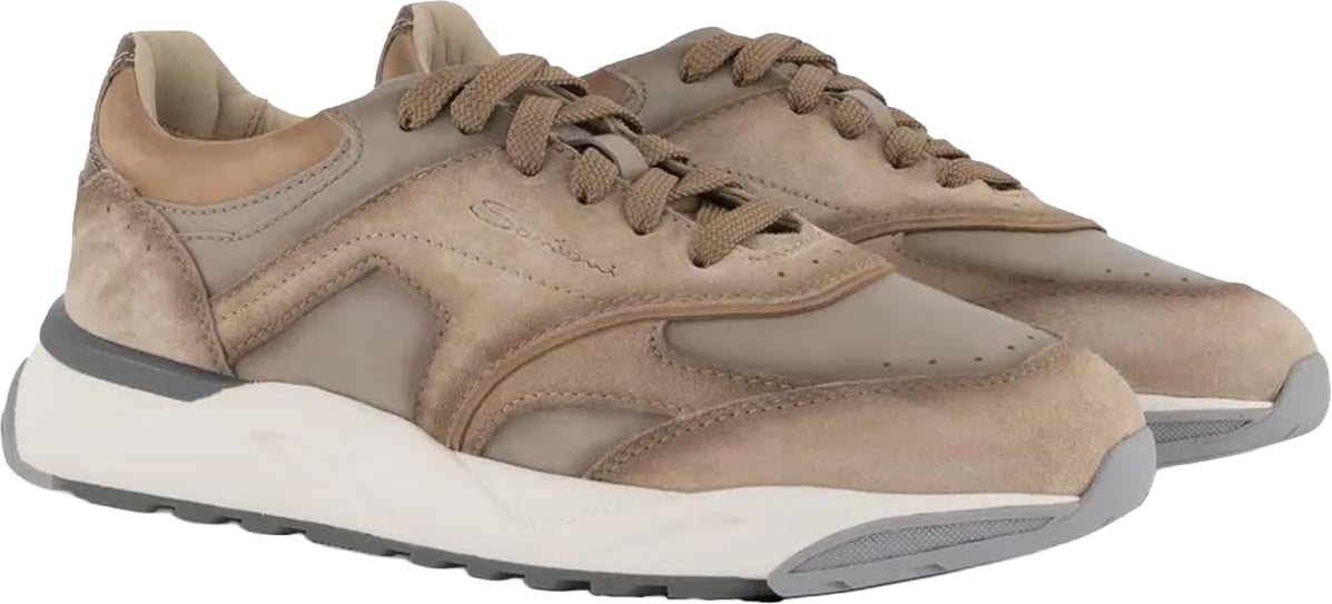 Santoni Heren Nova Nex sneakers Beige