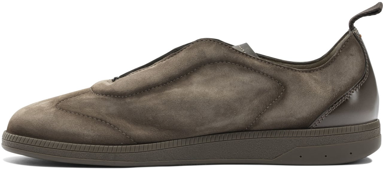 Santoni Sneaker with elastic laces Beige