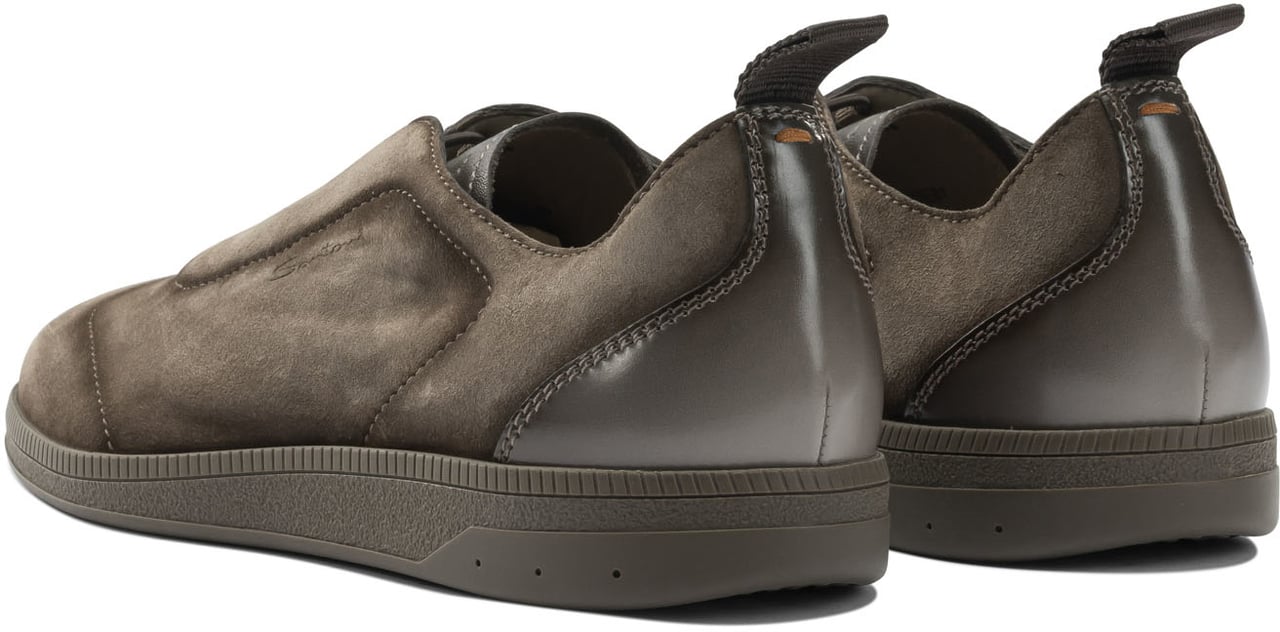 Santoni Sneaker with elastic laces Beige