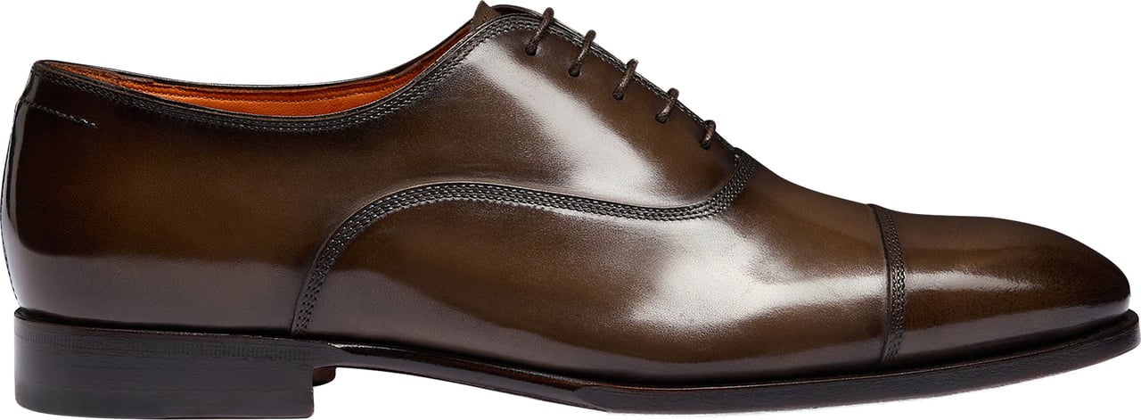 Santoni Men's leather Oxford shoe Wit