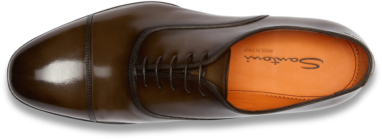 Santoni Men's leather Oxford shoe Wit