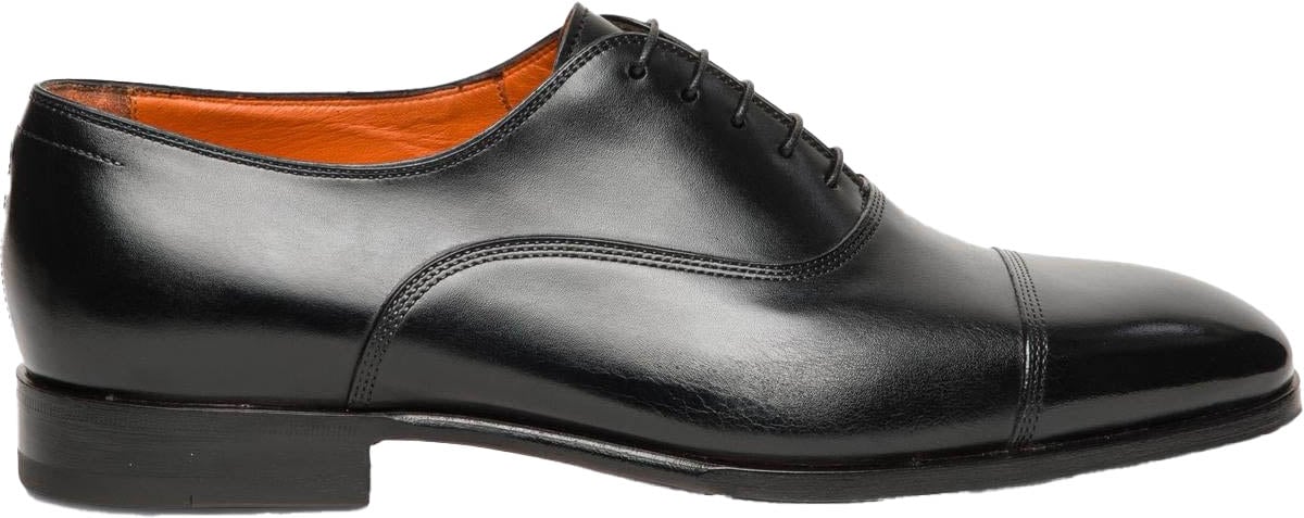 Santoni Heren Archie Zwart