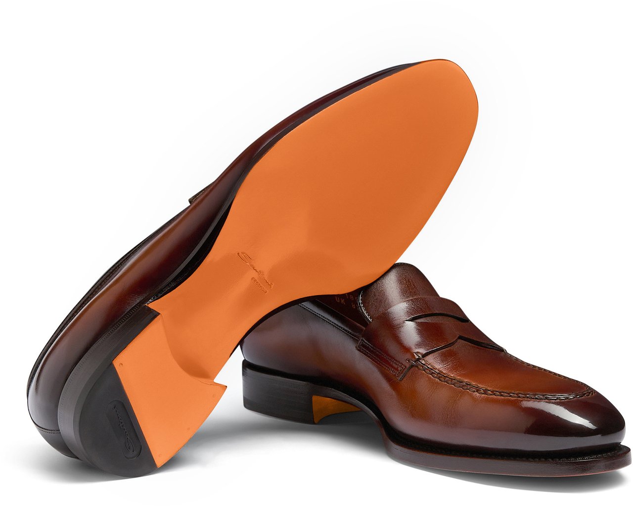 Santoni Men's penny loafer Wit