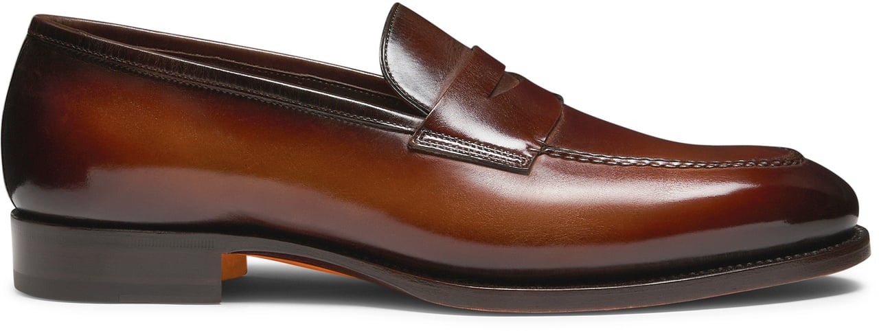 Santoni Men's penny loafer Wit
