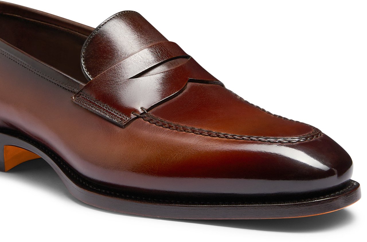 Santoni Men's penny loafer Wit