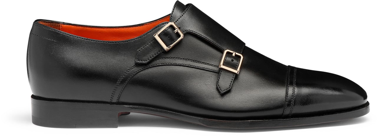 Santoni Men's doublebuckle shoe Wit