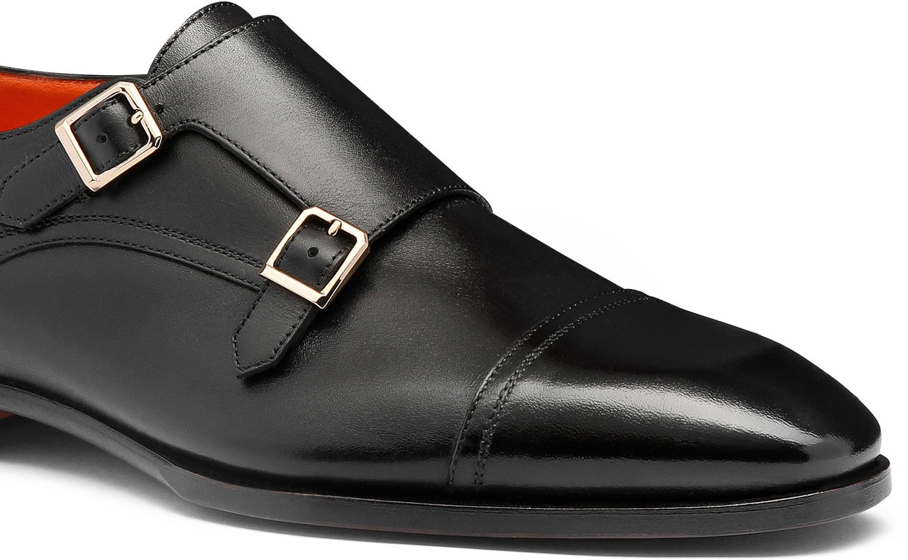 Santoni Men's doublebuckle shoe Wit