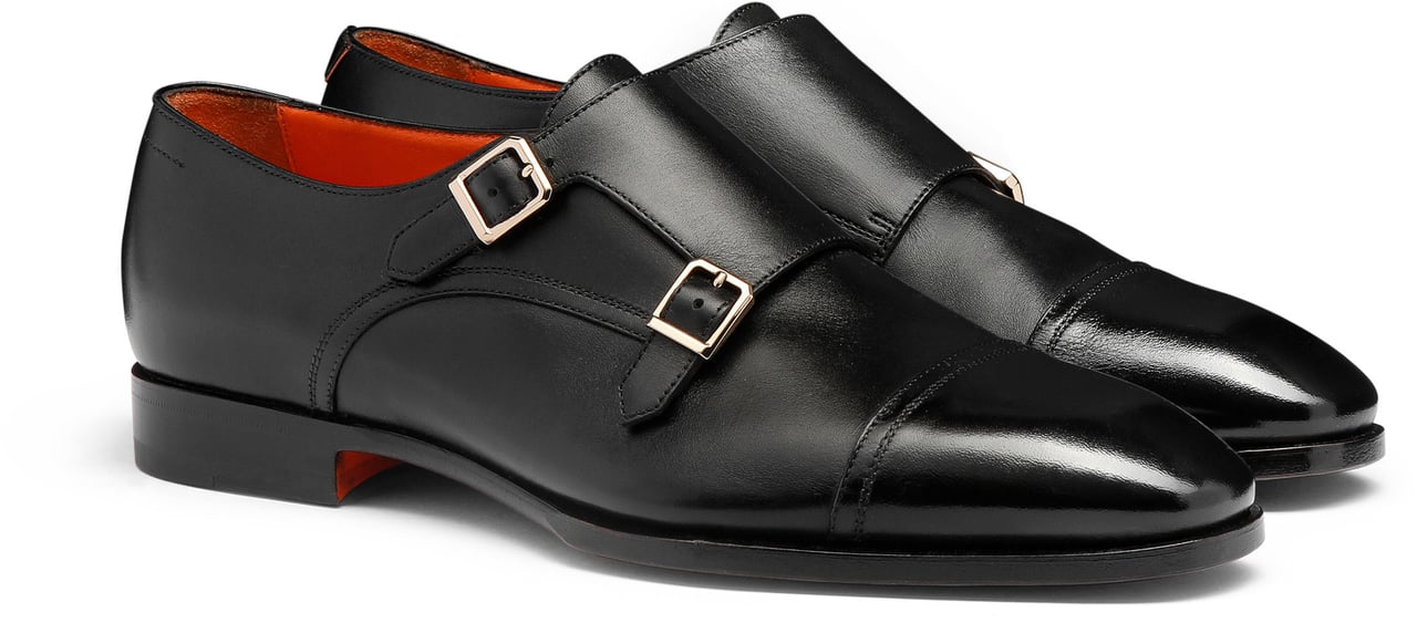 Santoni Men's doublebuckle shoe Wit