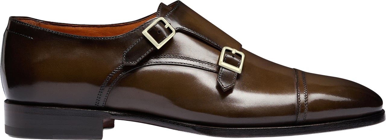 Santoni Men's doublebuckle shoe Wit